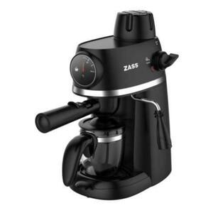 Espressor manual Zass ZEM 07, 800 W, 3.5bari, 240ml, Indicator temperatura apa (Negru) imagine