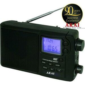 Radio cu ceas Akai APR-2418 (Negru) imagine