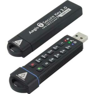 Stick USB Apricorn Aegis Secure Key 3.0, 240GB, USB 3.0 (Negru) imagine