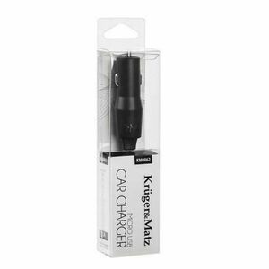 Alimentator auto microUSB, 1000 mA, 5V, Negru imagine