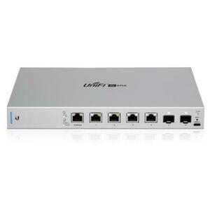 Switch Ubiquiti US-XG-6POE, Gigabit, 4 Porturi, Managed (Argintiu) imagine