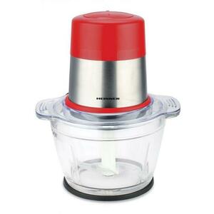 Tocator de legume Heinner Cayenne 1 HMC-D300RD, 300W, capacitate 1 L, bol din sticla, lame din inox, 2 viteze (Rosu) imagine