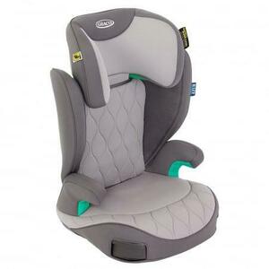 Scaun auto Graco Affix i-Size Iron, Certificat R129, Conectori ISOFIX, varsta 3-12 ani (Gri) imagine