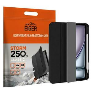 Husa Book Cover Eiger Storm 250m Classic EGSR00230, pentru Apple iPad Air 13 2024/Pro 12.9 2021/2022 (Negru) imagine