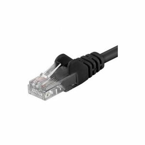 Patchcord UTP PremiumCord RJ45-RJ45 Cat.5e 0.25m, Negru imagine