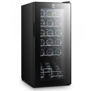 Vitrina pentru vinuri Samus SRV55CRC (18), 5 Rafturi, 50 L, Afisaj Electronic (Negru) imagine