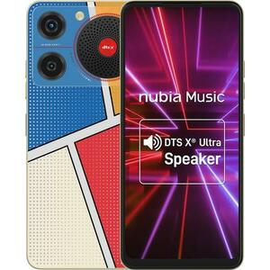 Telefon Mobil ZTE Nubia Music, Procesor Unisoc SC9863A, IPS LCD Capacitive touchscreen 6.6inch, 4GB RAM, 128GB Flash, Camera Duala 50+0.08MP, 4G, Wi-Fi, Dual Sim, Android (Multicolor) imagine