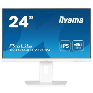 Monitor IPS LED Iiyama 23.8inch XUB2497HSN-W1, Full HD (1920 x 1080), HDMI, DisplayPort, Boxe, Pivot, 100 Hz, 1 ms (Negru) imagine