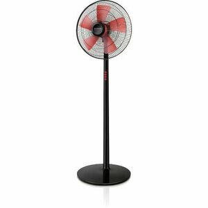 Ventilator cu picior Taurus Boreal 16C Elegance, 50 W, 3 viteze, 40 cm (Negru/Rosu) imagine