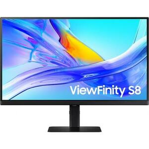 Monitor IPS LED Samsung 27inch LS27D800UAUXEN, UHD (3840 x 2160), HDMI, DisplayPort, Pivot (Negru) imagine