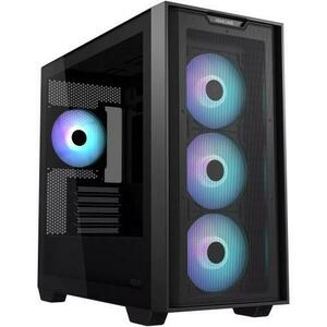 Carcasa ASUS A21 PLUS TG ARGB, Tempered Glass, Mini Tower (Negru) imagine