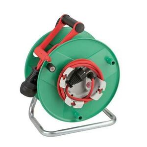 Derulator Brennenstuhl 1183520100, IP44, 1 priza, 23+2 m (Verde/Rosu) imagine