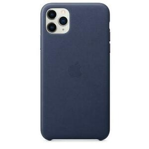 Protectie Spate Apple mx0g2zm/a pentru Apple iPhone 11 Pro Max, Piele naturala (Albastru) imagine