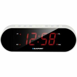 Radio cu ceas Blaupunkt CR6SL, FM radio, Dual Alarm, Argintiu imagine