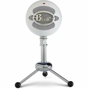 Microfon Blue Snowball USB Profesional, PC & Mac, Gaming, Podcast, Streaming, Recording (Alb) imagine