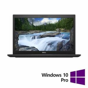 Laptop Refurbished DELL Latitude 7490, Intel Core i5-8350U 1.70 - 3.60GHz, 8GB DDR4, 256GB, 14 Inch Full HD LED, Webcam + Windows 10 Pro imagine