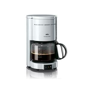 Cafetiera cu picurare Braun KF 47/1 Aromaster, 10 cesti, 1000 W, Oprire automata, Sistem OptiBrew (Alb) imagine