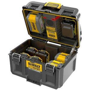 Cutie de depozitare DeWalt DWST83471-QW, pentru acumulatori, incarcator dublu, 360 W, 120 V, 5 Ah (Galben/Negru) imagine