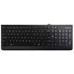 Tastatura Lenovo 300, Slim, Negru imagine