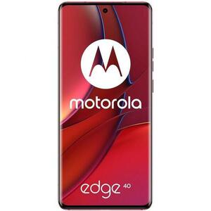 Telefon Mobil Motorola Edge 40, Procesor Mediatek Dimensity 8020, P-OLED 6.55inch, 8GB RAM, 256GB Flash, Camera Duala 50 + 13MP, Wi-Fi, 5G, Dual Sim, Android (Magenta) imagine