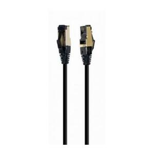 Patchcord Gembird PP8-LSZHCU-BK-0.25M, S/FTP, Cat8, 0.25m, Negru imagine