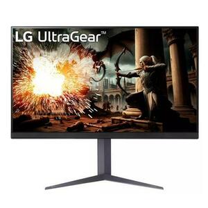 Monitor Gaming IPS LED LG 31.5inch 32GS75Q-B, QHD (2560 x 1440), HDMI, DisplayPort, Pivot, 180 Hz, 1 ms (Negru) imagine