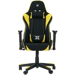 Scaun gaming Serioux Torin, reglabil (Negru/Galben) imagine