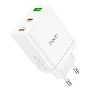 Incarcator Retea HOCO N33, 35 W, 3 A, 1 x USB-A, 2 x USB-C (Alb) imagine