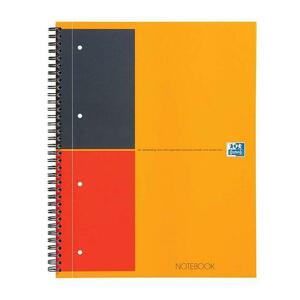 Caiet cu spirala OXFORD Int. Notebook, A4+, 80 file-80g/mp, hardcover, scribzee, dictando imagine