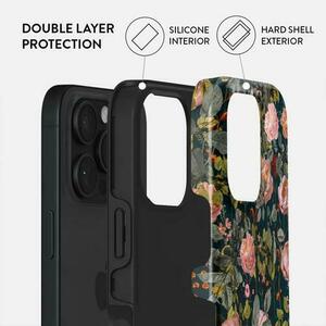 Husa Burga Dual Layer Bloomy Garden pentru iPhone 16 Pro Max imagine