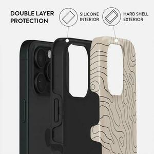 Husa Dual Layer Wild Terrain Burga pentru iPhone 16 Pro, Bej imagine