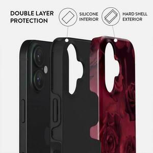 Husa Dual Layer Femme Fatale Burga pentru iPhone 16, Rosu imagine