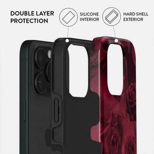 Husa Dual Layer Femme Fatale Burga pentru iPhone 16 Pro Max, Rosu imagine