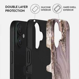 Husa Dual Layer Golden Taupe Burga pentru iPhone 16, Mov imagine