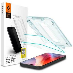 Folie de protectie Ecran Spigen EZ FIT pentru Apple iPhone 16 Pro Max, Sticla Securizata, Full Glue, Set 2 bucati imagine