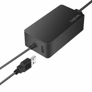 Alimentator retea 220V LOGILINK, pentru Microsoft Surface, compatibil cu Pro si Laptop/Go/Book, 65W, USB 5V/4A, 1.5m, Negru imagine