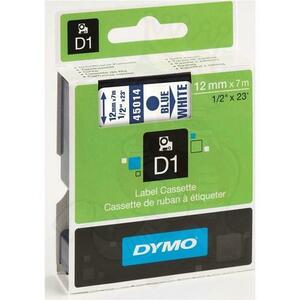 Banda laminata Dymo D1 DY45014, 12mm, Albastru/Alb imagine