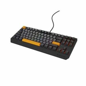 Tastatura Gaming Mecanica Genesis Thor 230 TKL Negative, USB, Iluminare RGB, Switch-uri Outemu Red (Gri) imagine