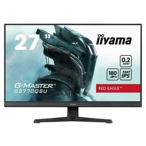 Monitor Gaming Fast IPS LED Iiyama 27inch G2770QSU-B6, WQHD (2560 x 1440), HDMI, DisplayPort, Boxe, 180 Hz, 0.2 ms (Negru) imagine