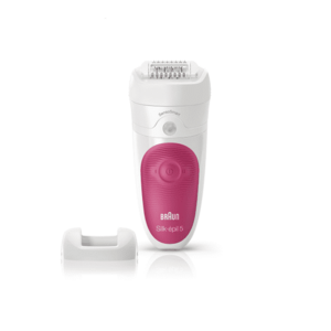 Epilator Silk-epil Braun 5/500 SensoSmart, Pensete MicroGrip (Alb/Roz) imagine