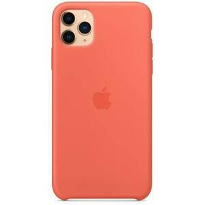 Protectie Spate Apple MX022ZM/A pentru iPhone 11 Pro Max, Silicon (Portocaliu) imagine