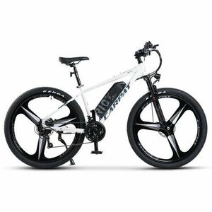 Bicicleta Electrica MTB Carpat Pioneer C27517E 27.5inch, Shimano Tourney TZ, Roti magneziu 3 spite 27.5 Inch, Motor 250W, Autonomie Max 60 Km, 21 viteze, Frane Mecanice pe Disc, Alb/Albastru imagine