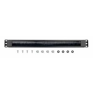 Perie intrare cabluri gembrid 19A-BRUSH-02 rack 19inch, 1U (Negru) imagine