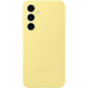 Husa de protectie Samsung Silicone Case pentru Galaxy S24 FE, Galben imagine