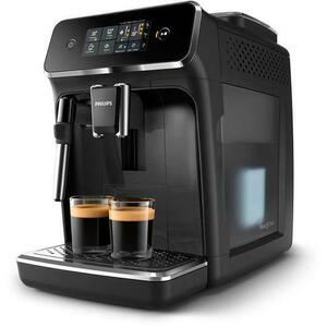 Espressor automat Philips EP2224/40, Rasnita Ceramica, Sistem de Spumare a Laptelui, Ecran Tactil (Negru) imagine