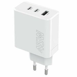 Incarcator Retea MaXlife MXTC-07-45ACC, 45W, 3A, 1 x USB-A, 2 x USB-C, Alb imagine