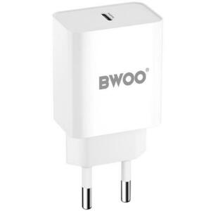 Incarcator Retea BWOO BO-CDA119, 20W, 4A, 1 x USB-C, Alb imagine