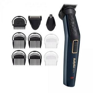 Trimmer pentru parul de pe corp BaByliss MT728E, Autonomie 60 minute, Cap pentru barbierit, Cap pentru nas si urechi (Negru) imagine