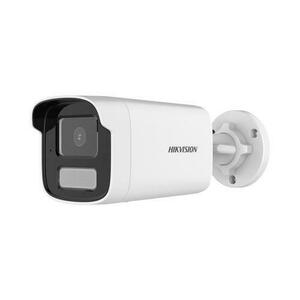 Camera supraveghere IP exterior Hikvision DS-2CD1T83G2-LIUF(4MM), 8 MP, Smart Hybrid cu LED alb si IR 50 m, 4 mm, slot card, microfon, PoE (Alb) imagine