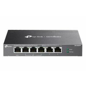 Switch TP-Link Omada DS106GPP, 6 porturi, Gigabit, PoE imagine